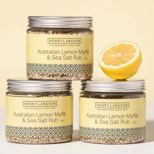Australian Lemon Myrtle & Sea Salt Rub (CTN6)