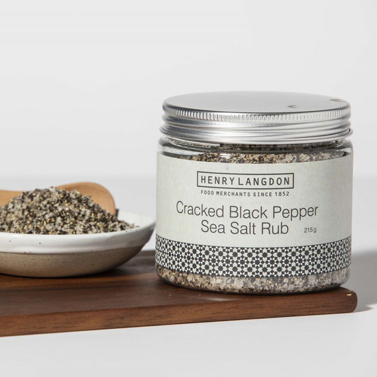 Cracked Black Pepper Sea Salt Rub